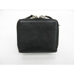 Balenciaga Billfold Wallet Black Zip Paper Compact